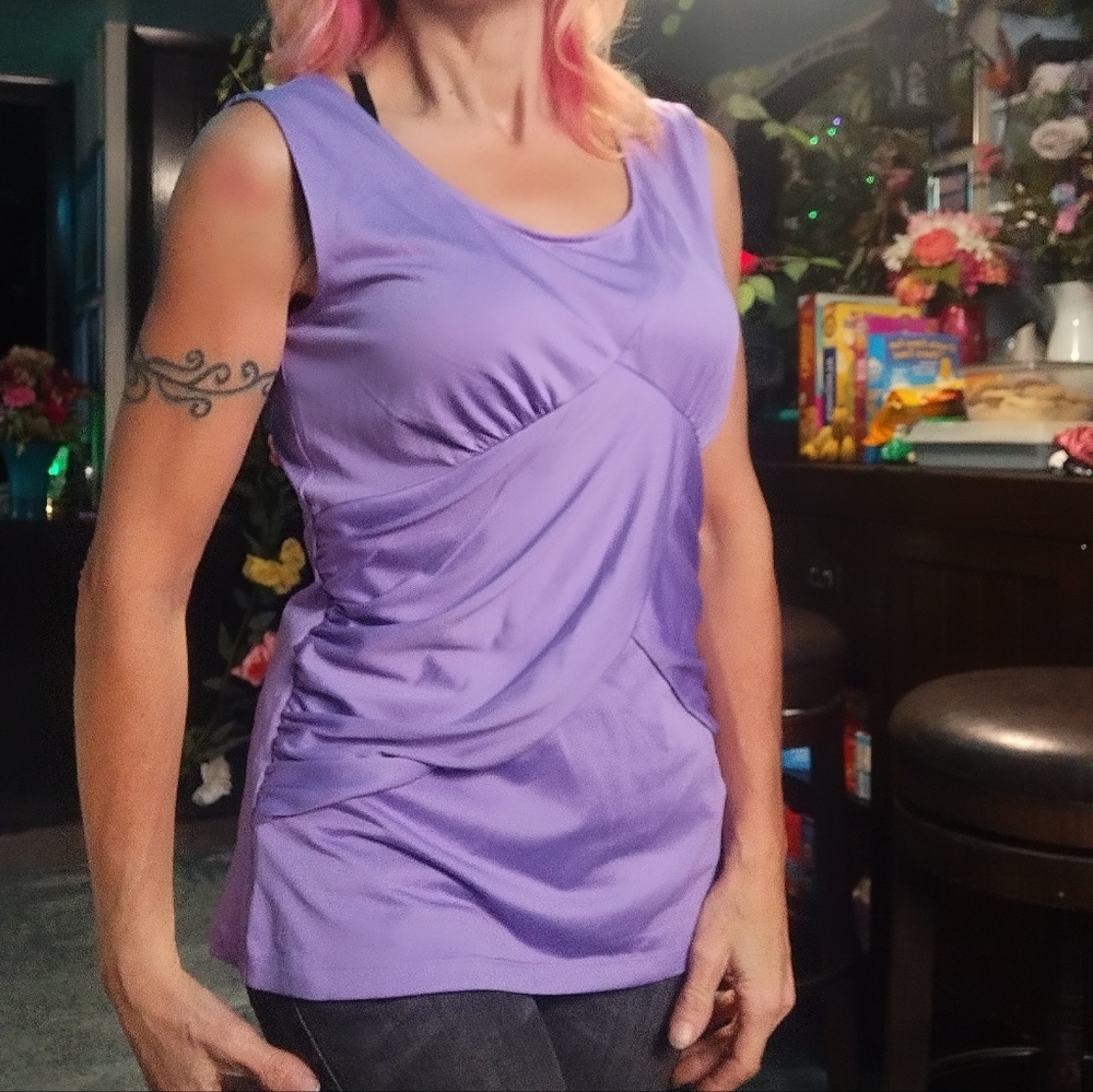 Women's Purple Sleeveless Top